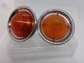 Used Lucas Indicator PAIR Light Assemblies L539 Amber MGA Jaguar Wolseley