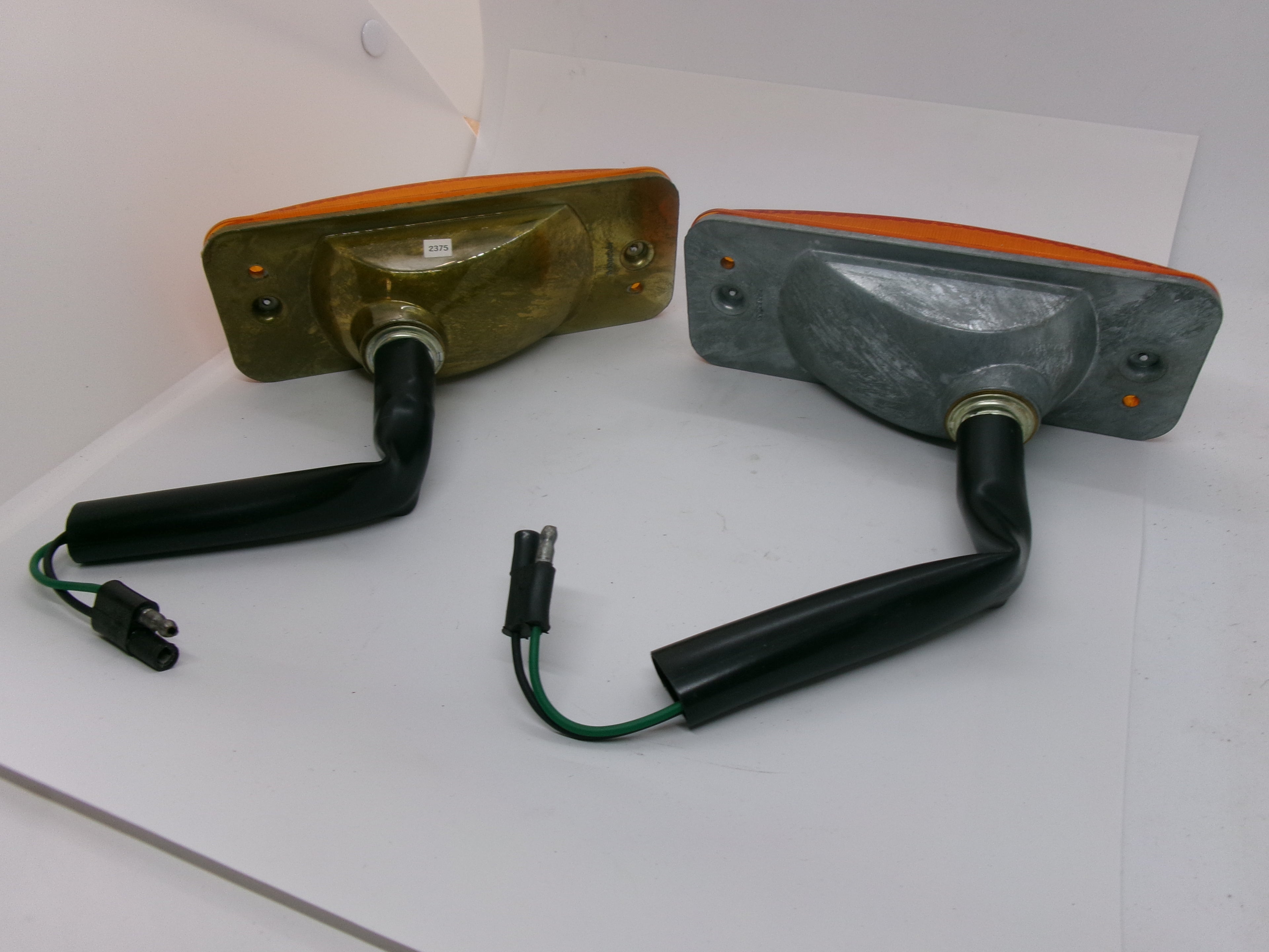 NOS Lucas one PAIR Amber Indicator Light Assemblies L930 MGA Midget 1500