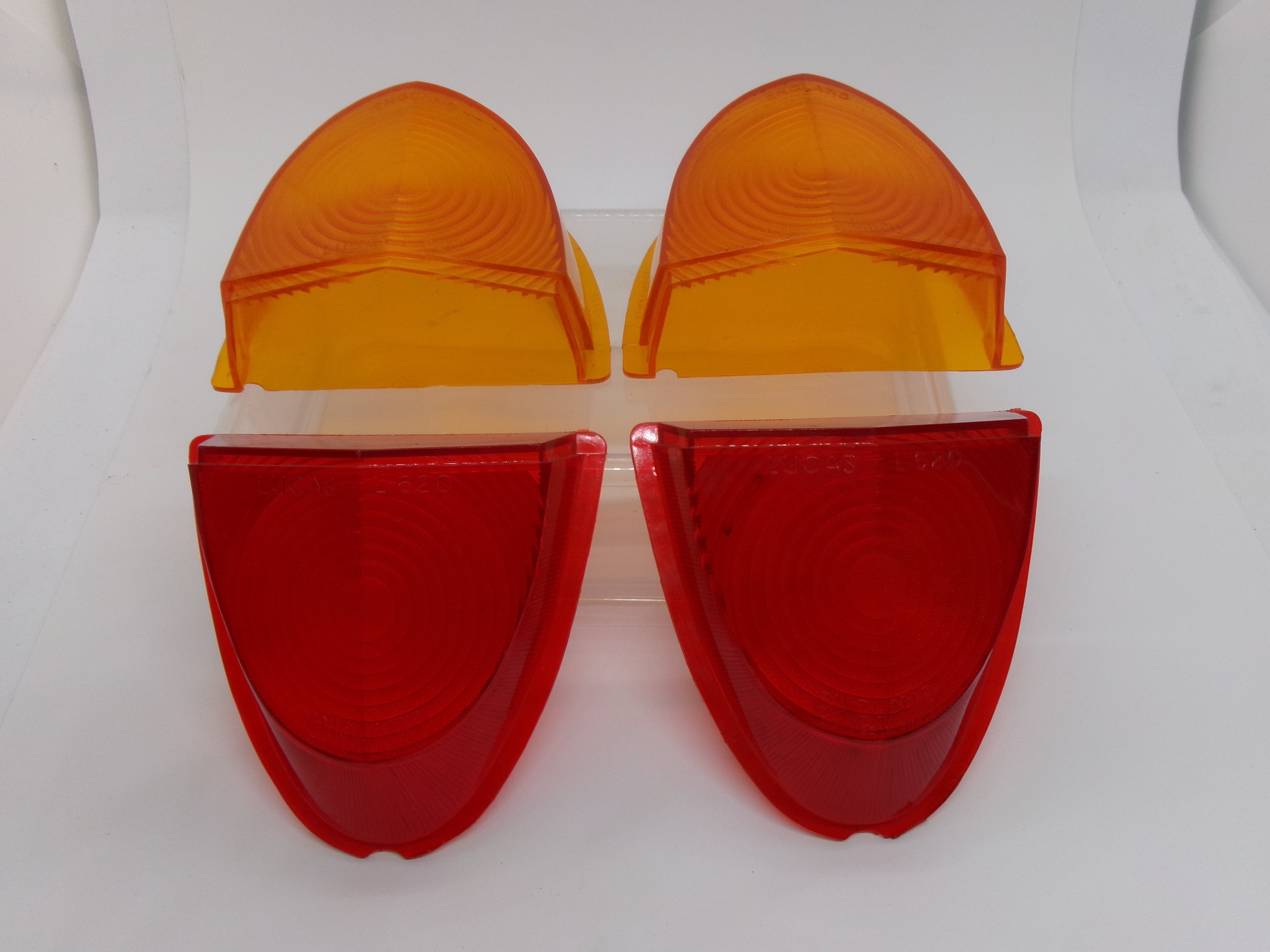 NOS Lucas Lenses SET Rear Tail Lights  L620 x 4 for Rover P5B