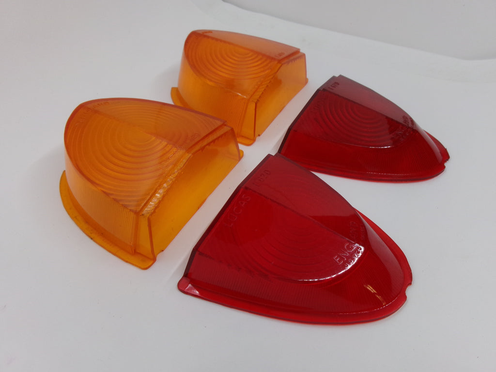 NOS Lucas Lenses SET Rear Tail Lights  L620 x 4 for Rover P5B