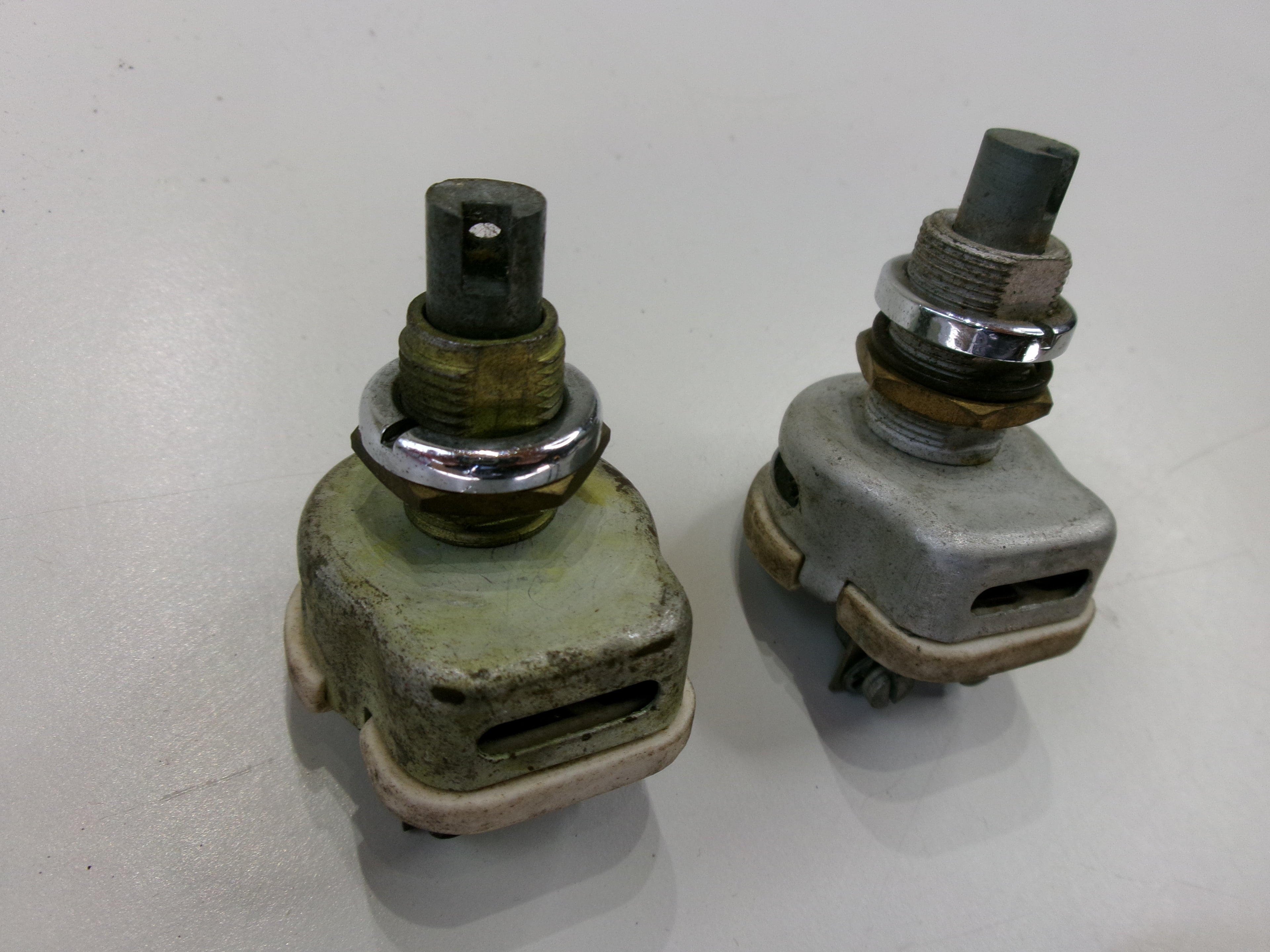 NOS Pair Lucas Rheostat 78218 Panel 78262 Heater Switches Jaguar XK, Healey