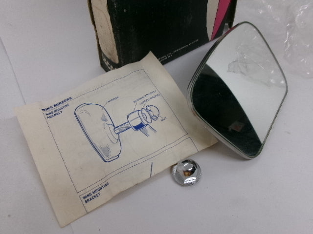 NOS Lucas 6084037 Rectangular FLAT wing side mirror head MH2F