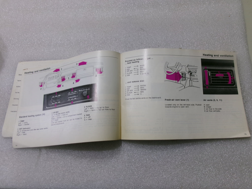 Volvo 242 244 245 Owners Manual