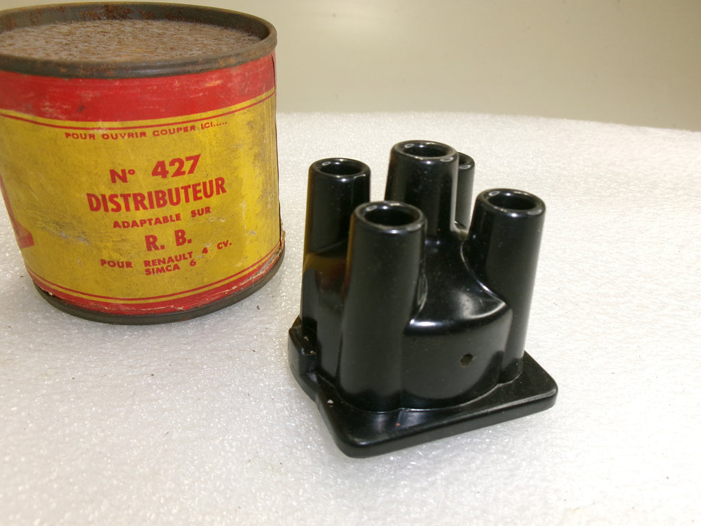 NOS 4cyl Distributor Cap for 1947-50 Renault 750 760 4cv Simca 6 - Bluemoon Classic Parts