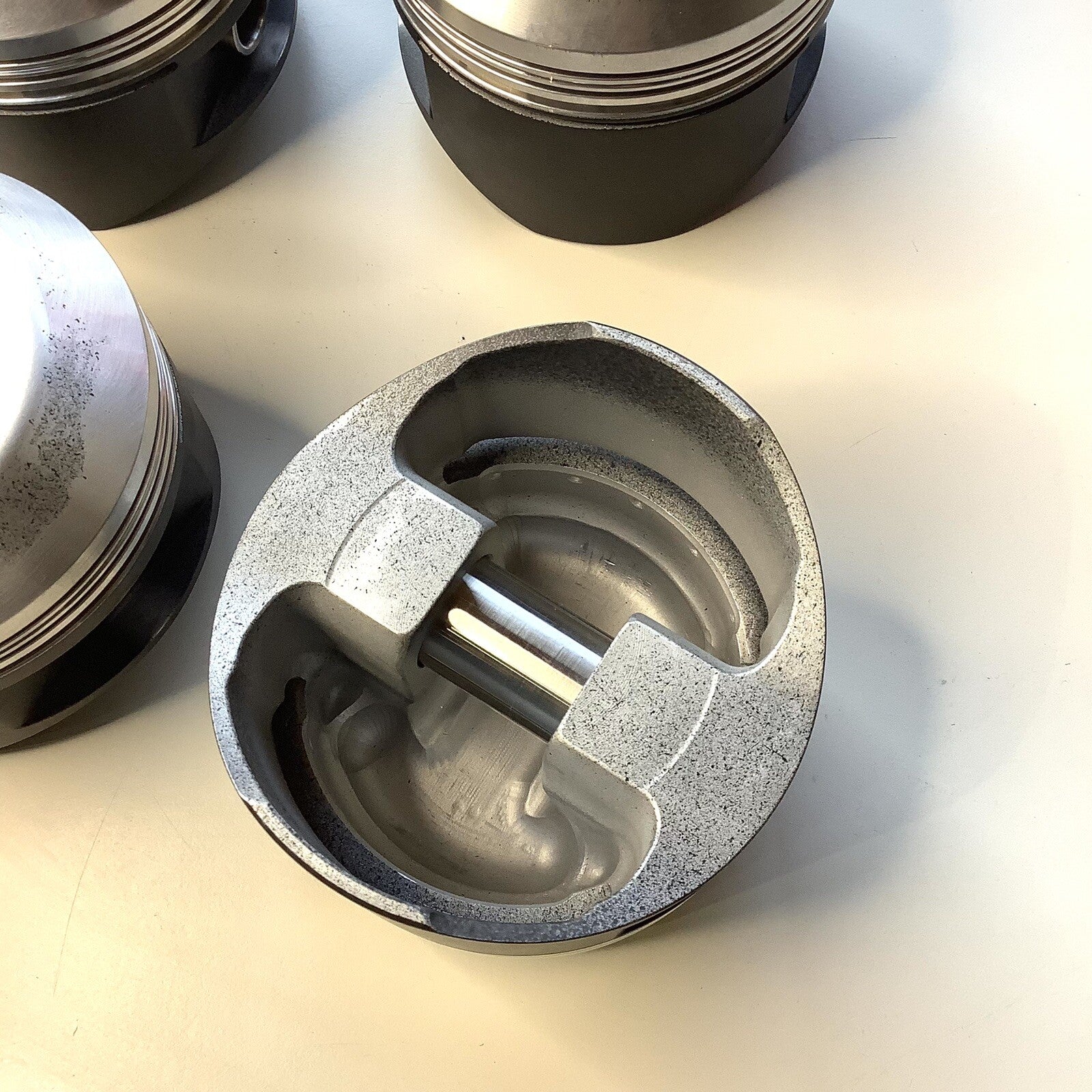 NOS 4 x SPS Forged Pistons & Goezte Rings 3.937” 1921-29 Bentley 4.5L 7:1 Com - Bluemoon Classic Parts