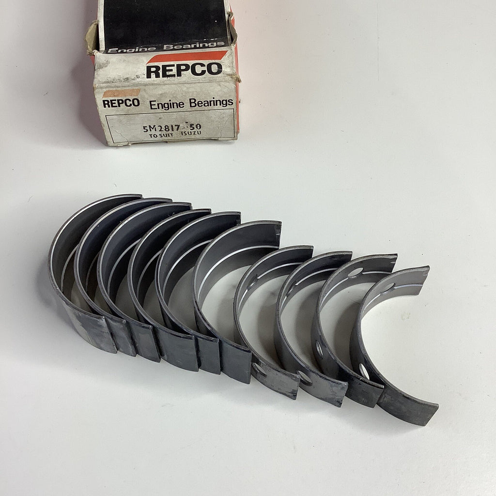 NOS 5M2817 .050 Main Bearing Set Suits Isuzu G130, 161, 161Z, 180z, 200z 1963-86 - Bluemoon Classic Parts