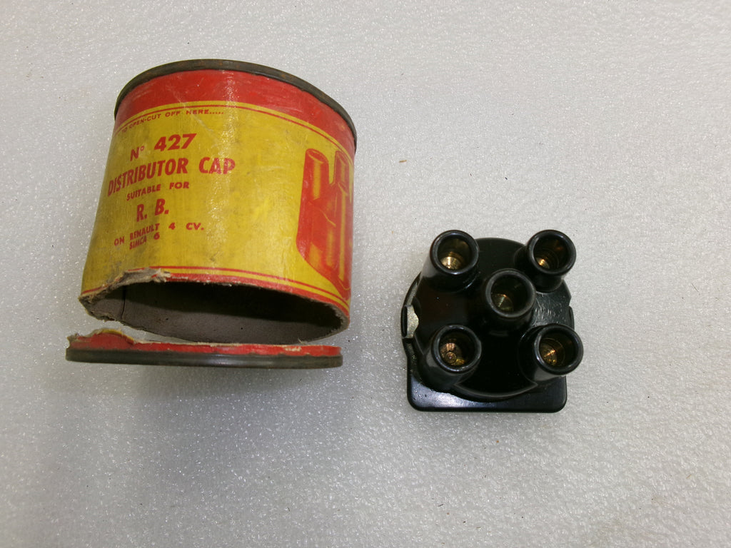 NOS 4cyl Distributor Cap for 1947-50 Renault 750 760 4cv Simca 6 - Bluemoon Classic Parts