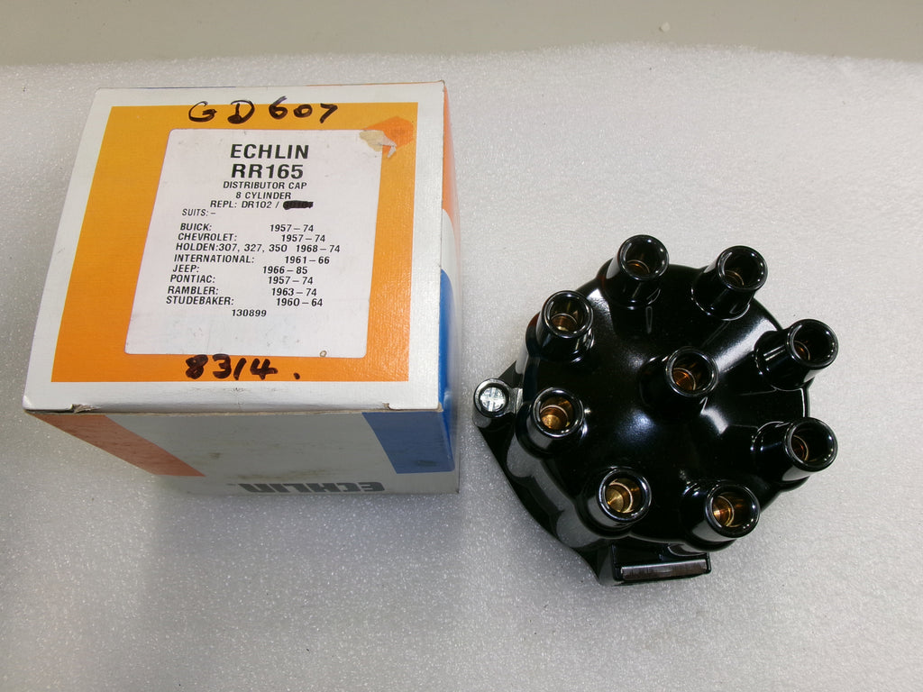 NOS Echlin 8cyl Distributor Cap GD607 DR102 for 1957-74 V8 Holden Chev Jeep - Bluemoon Classic Parts
