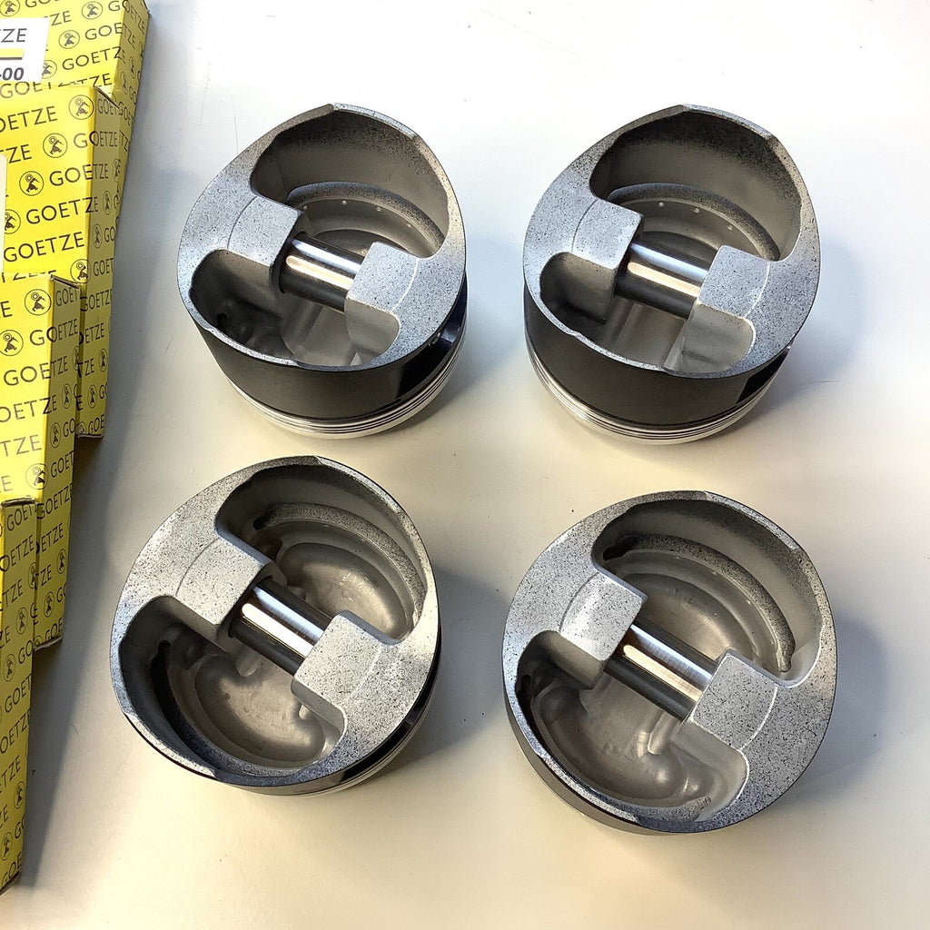 NOS 4 x SPS Forged Pistons & Goezte Rings 3.937” 1921-29 Bentley 4.5L 7:1 Com - Bluemoon Classic Parts