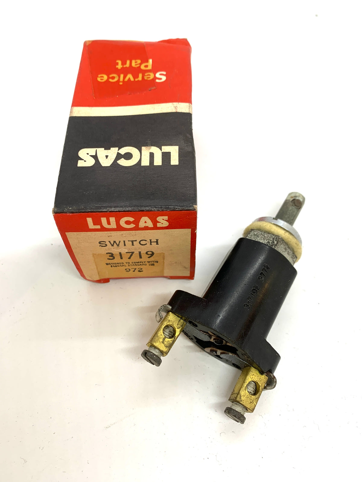 NOS Lucas SS9 31253 31719 Push Start Panel Switch Land Rover Jaguar Austin MG + - Bluemoon Classic Parts
