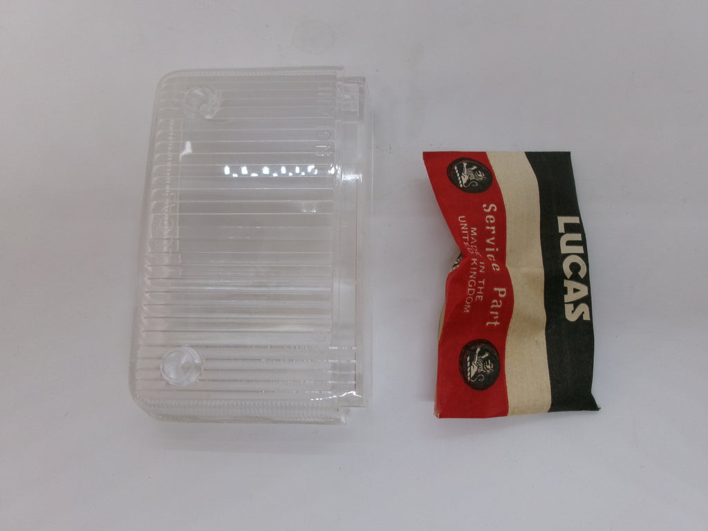 NOS Lucas Light Lens Clear L880 56162 w/ screws Triumph Spitfire 1971-80 GT6 - Bluemoon Classic Parts