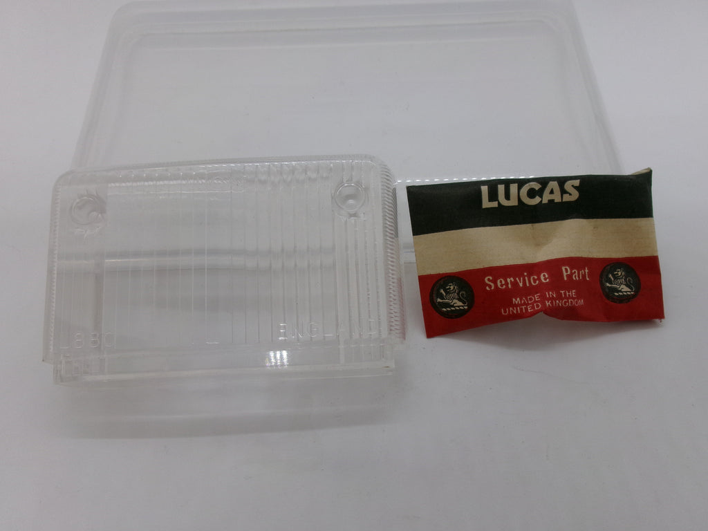 NOS Lucas Light Lens Clear L880 56162 w/ screws Triumph Spitfire 1971-80 GT6 - Bluemoon Classic Parts