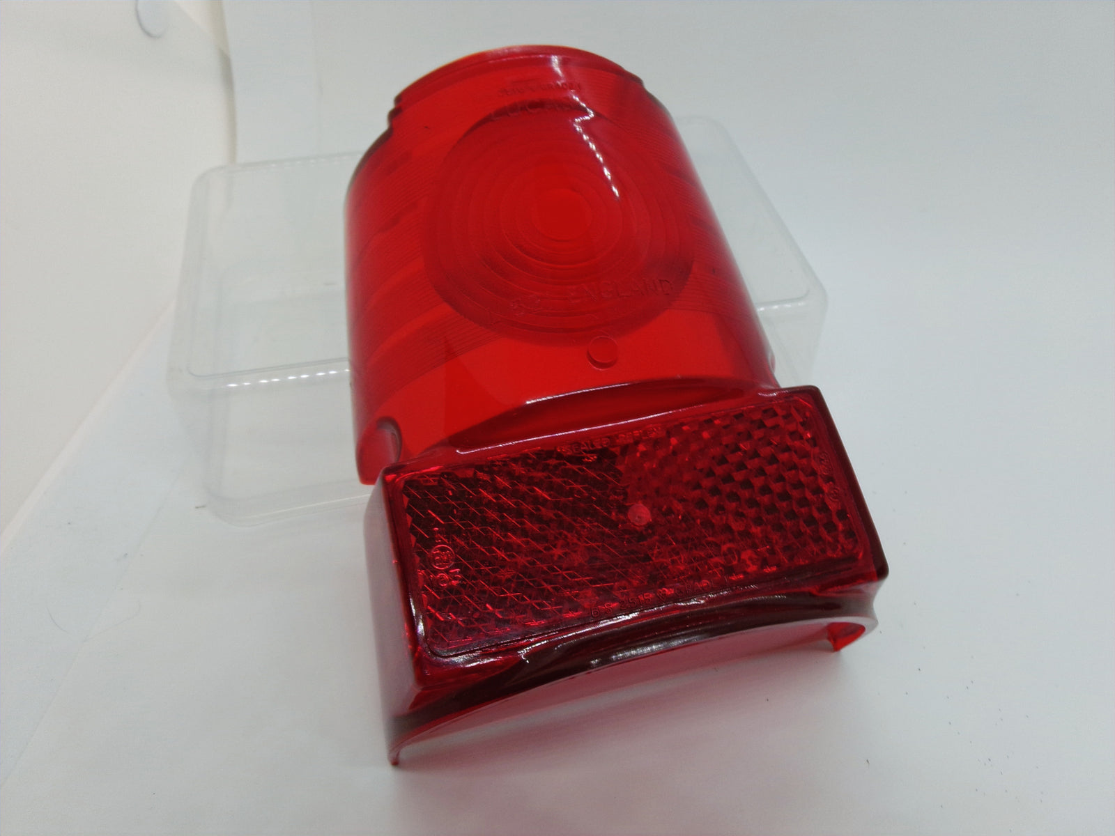 NOS Lucas Stop Tail Lamp Lens L621 Austin A55 Mk II A60 1959-61 - Bluemoon Classic Parts
