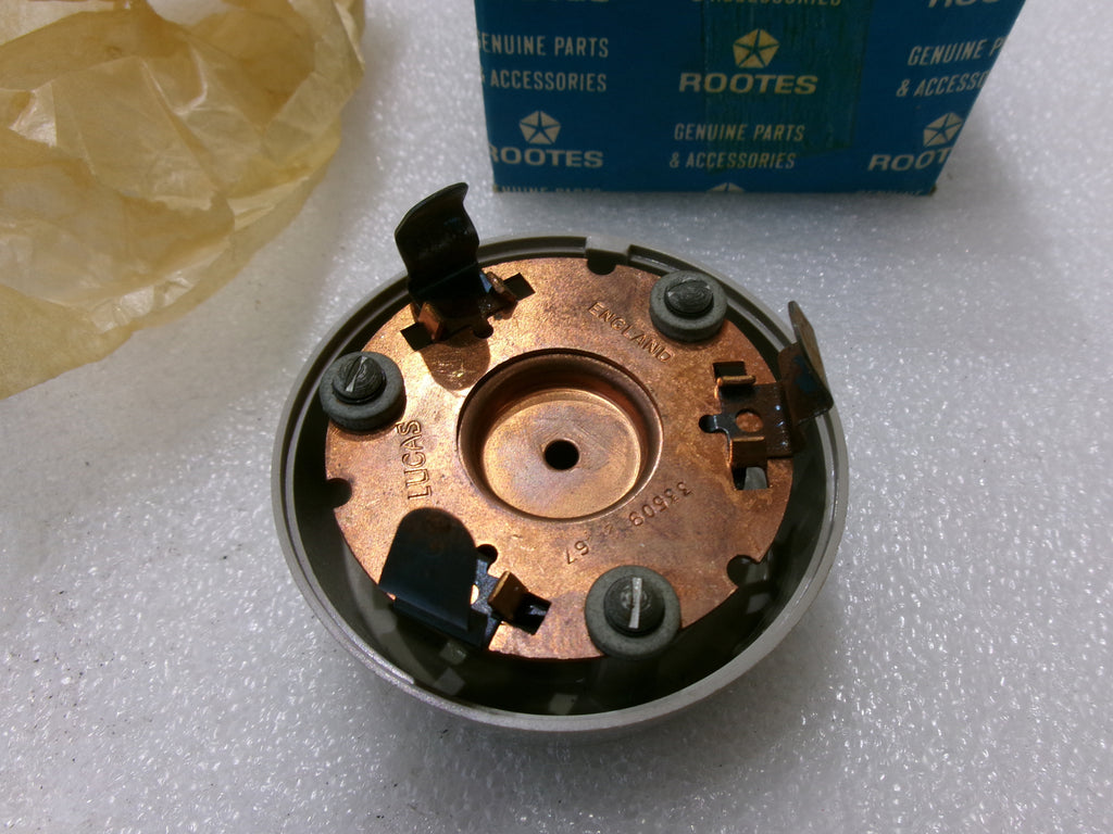 OEM NOS Lucas Rootes Grey Horn Push Button for Hillman Husky all models 1954- - Bluemoon Classic Parts