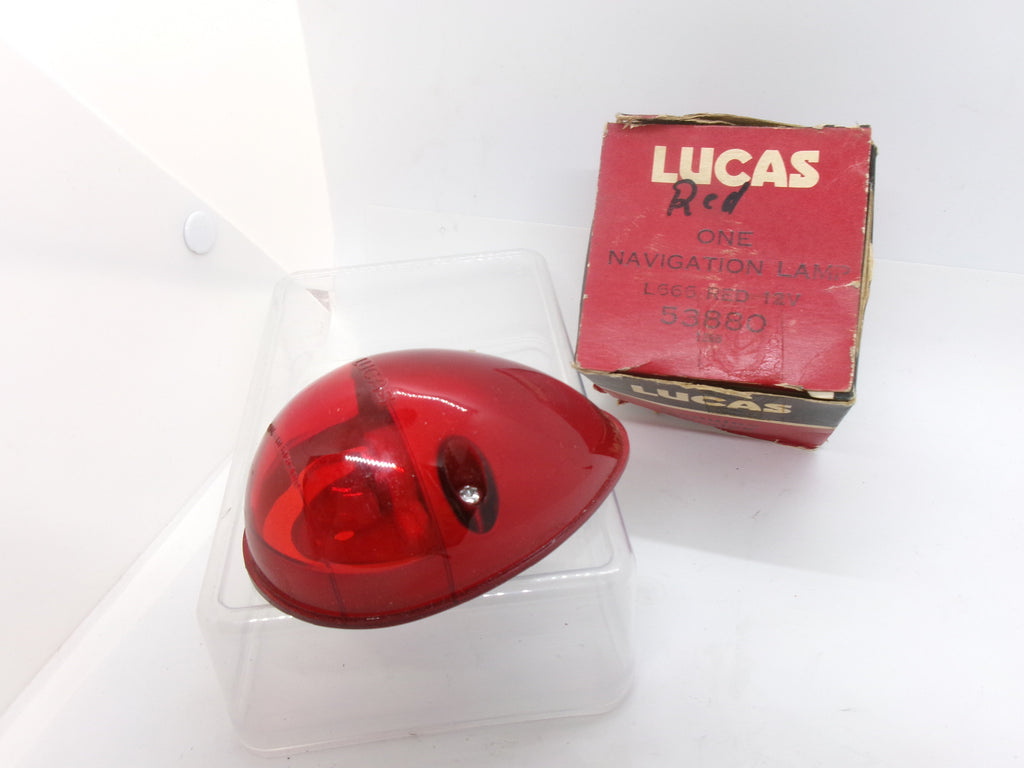 NOS Lucas Red Navigation Light L666 in box - Bluemoon Classic Parts