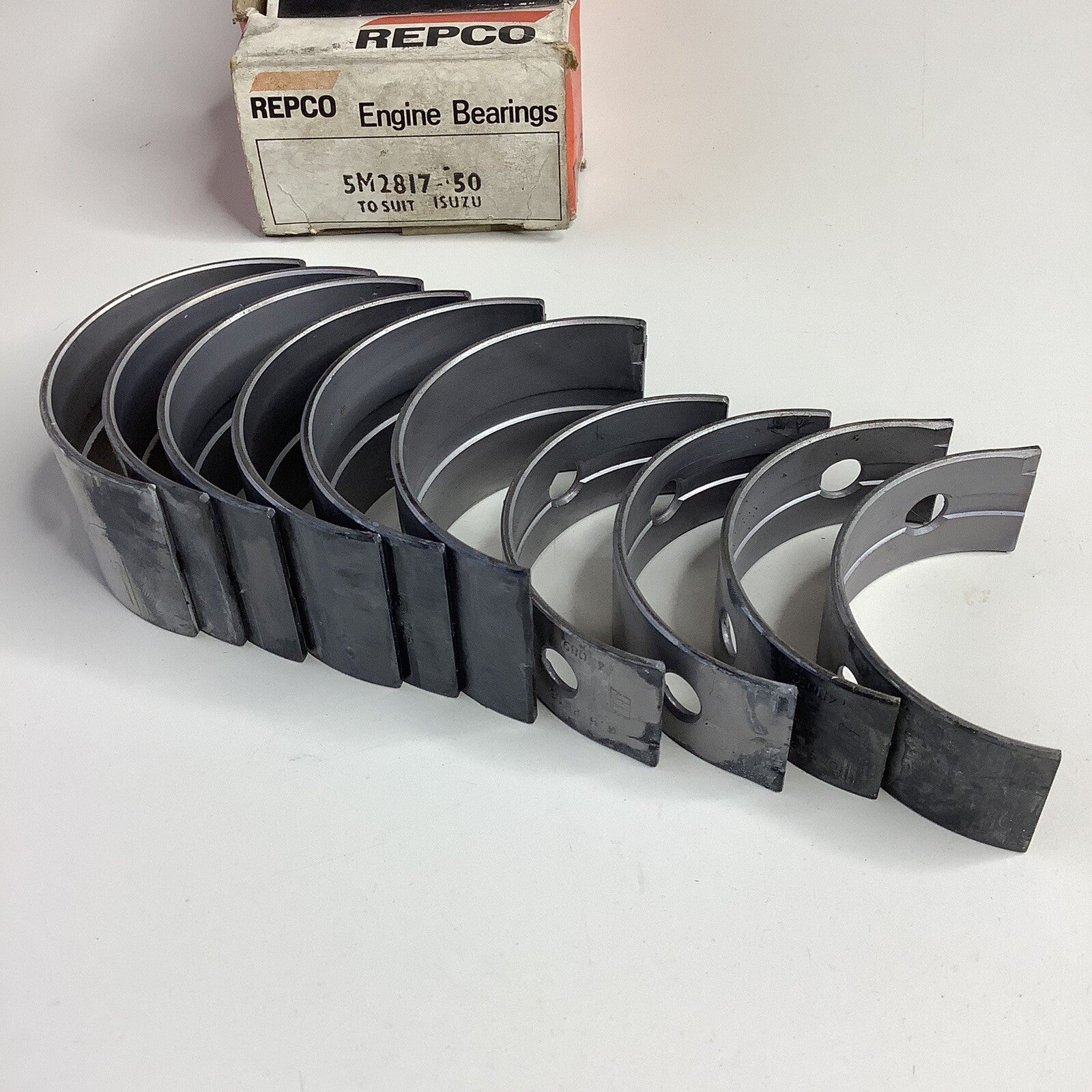 NOS 5M2817 .050 Main Bearing Set Suits Isuzu G130, 161, 161Z, 180z, 200z 1963-86 - Bluemoon Classic Parts