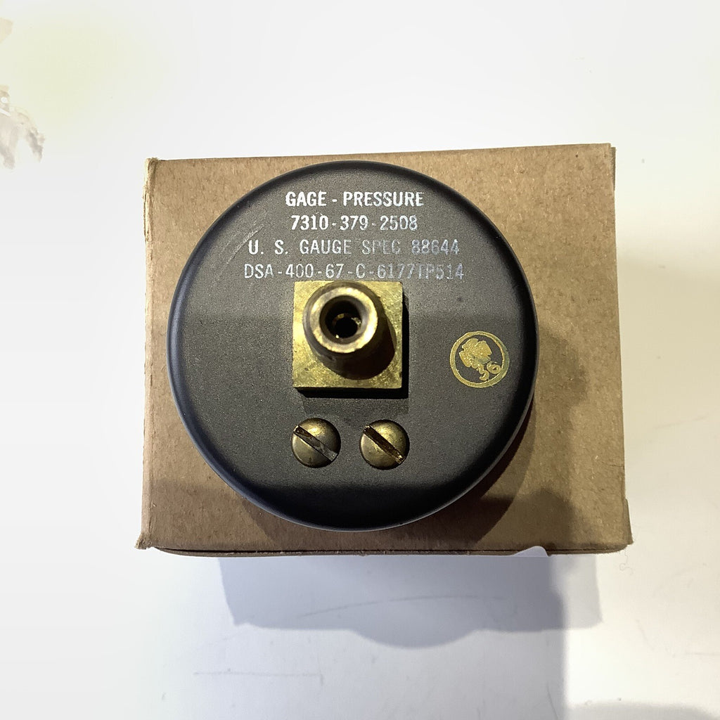 NOS ‘USG’ Vintage 80lb psi Air Pressure 2” Gauge Part no 27250 Sealed Made in US - Bluemoon Classic Parts