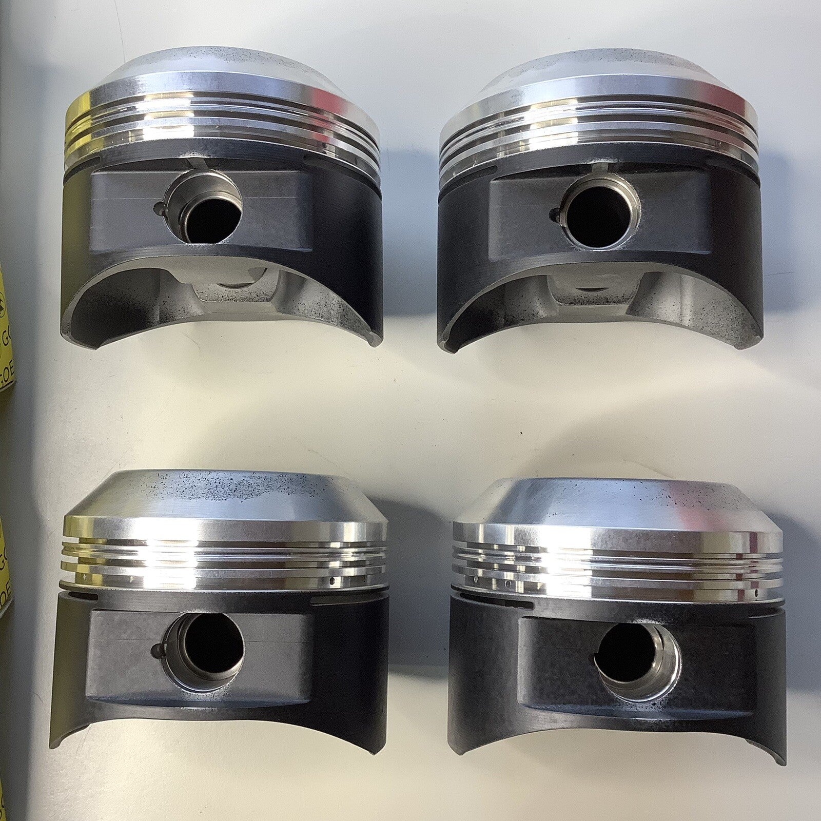NOS 4 x SPS Forged Pistons & Goezte Rings 3.937” 1921-29 Bentley 4.5L 7:1 Com - Bluemoon Classic Parts