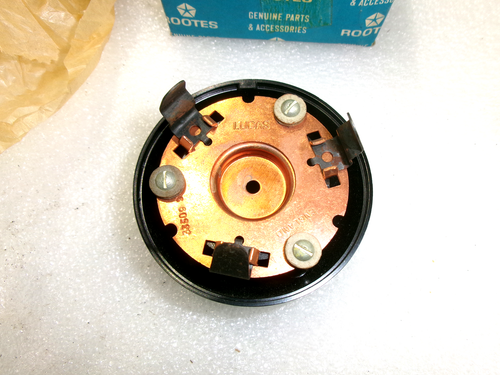 OEM NOS Rootes Black Horn Push Button for Hillman Husky all models 1954-1965 - Bluemoon Classic Parts