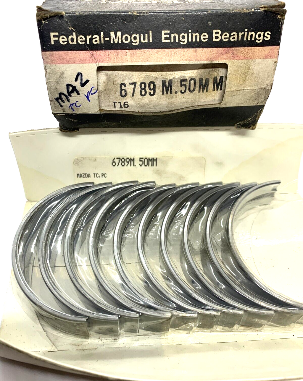 NOS ACL Main Bearings 6789M .50mm 1965- 1984 MAZDA 1000 323 TC PC Engines - Bluemoon Classic Parts