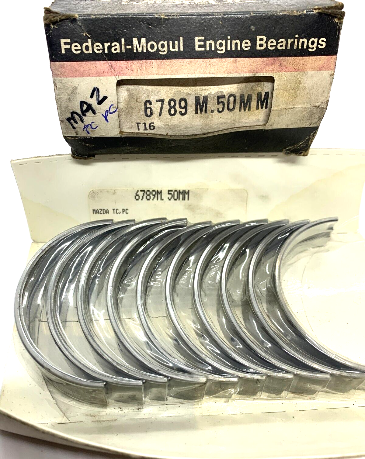 NOS ACL Main Bearings 6789M .50mm 1965- 1984 MAZDA 1000 323 TC PC Engines - Bluemoon Classic Parts