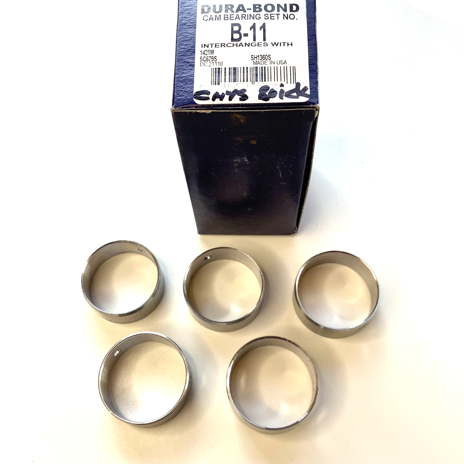 NOS 5C679S STD Camshaft Bearing Set Chrysler Buick 1963-1967 215 300 & 340 V8 - Bluemoon Classic Parts