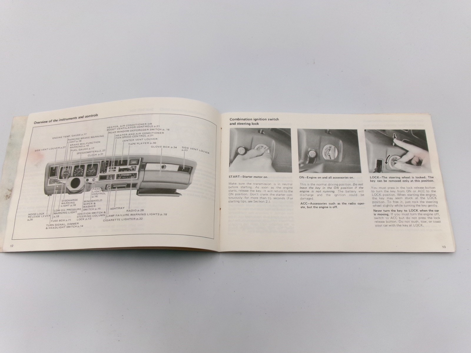 OEM Genuine 1974-1979 Toyota Crown S80 S90 S100 Owners Manual - Bluemoon Classic Parts