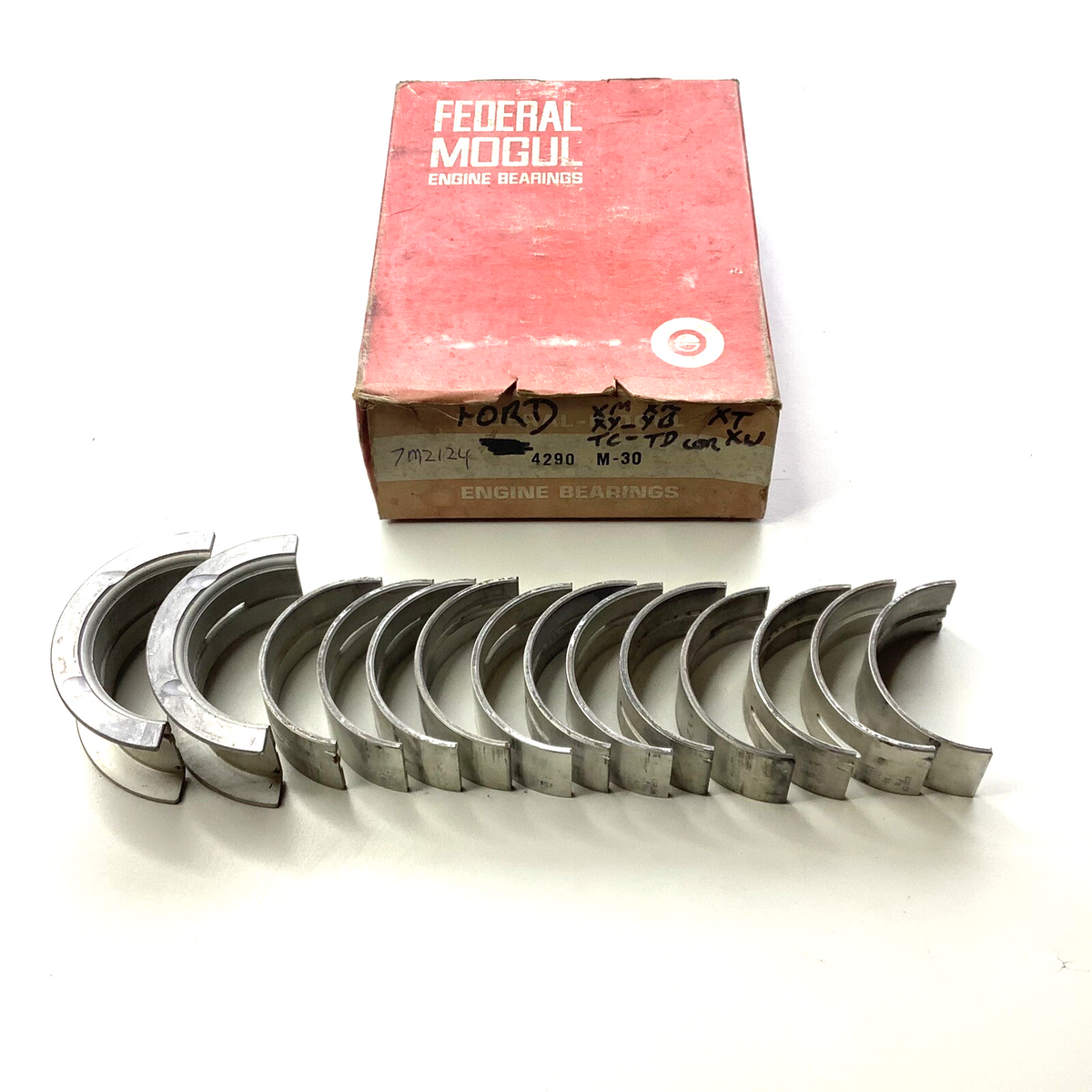 NOS Ford FALCON FAIRLANE 6cyl 170 200 XP XR Z F Federal Main Bearings +.030” - Bluemoon Classic Parts