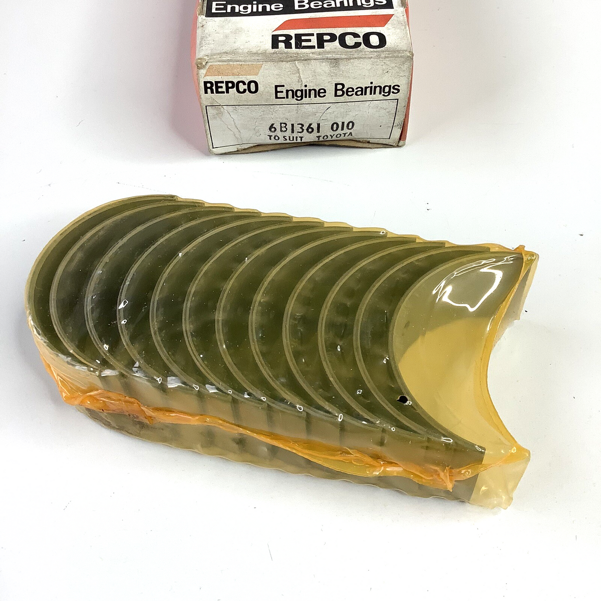 NOS 6B1361 .010 Main Bearings Suits Toyota 6cyl Landcruiser HJ45 H47 H60 & Dyna - Bluemoon Classic Parts