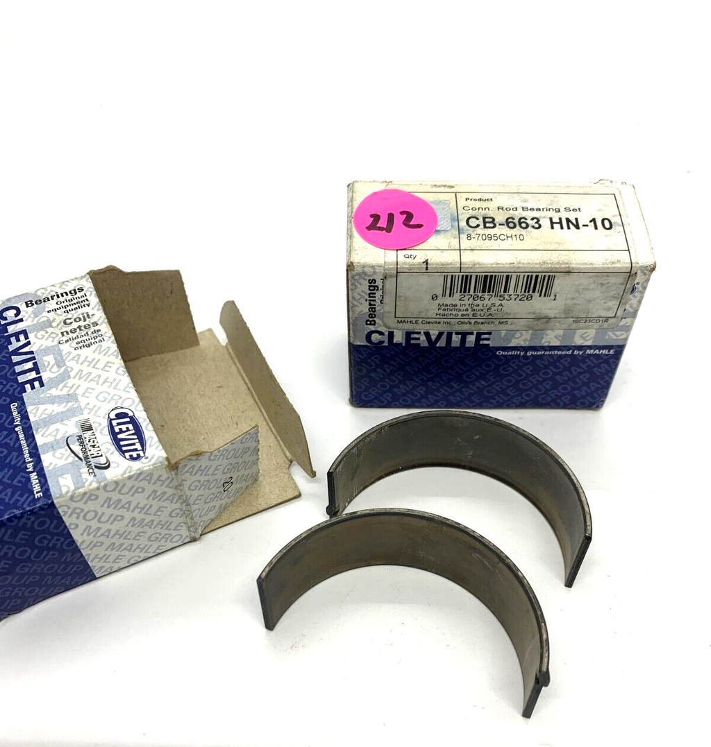 NOS Clevite H/Perf CONROD Bearings 2 SETS only 0.010" S/B Chev Lge Journal - Bluemoon Classic Parts