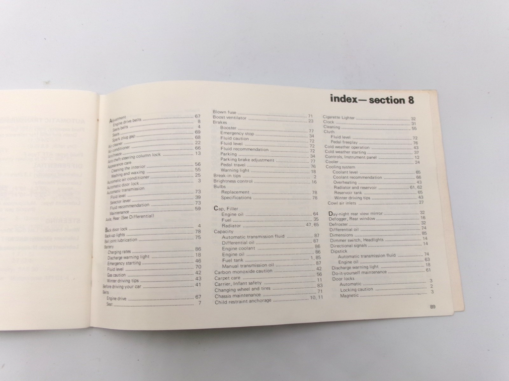 OEM Genuine 1974-1979 Toyota Crown S80 S90 S100 Owners Manual - Bluemoon Classic Parts