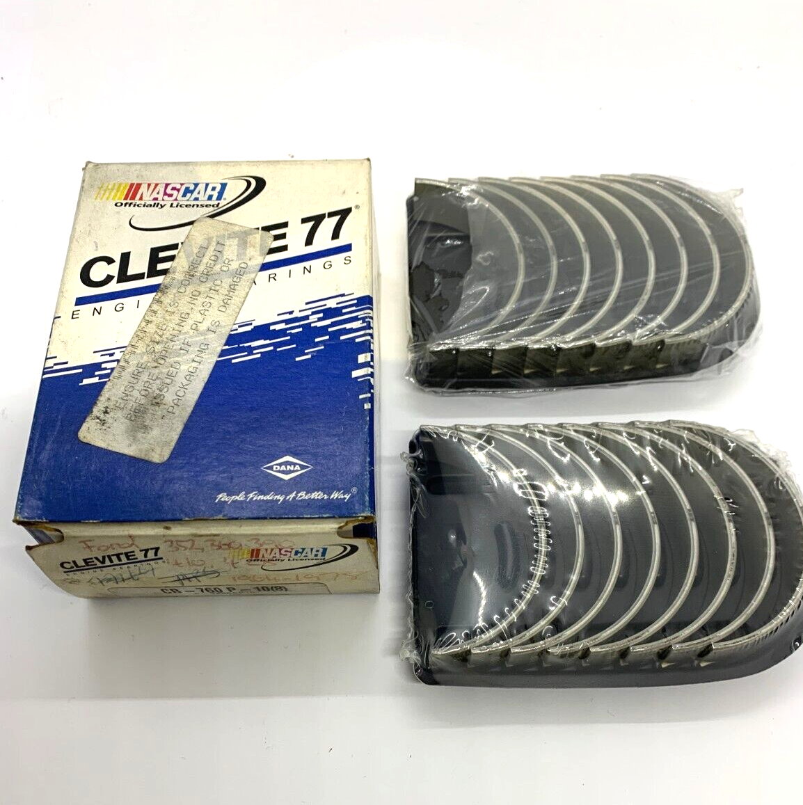 NOS Clevite Nascar Engine CONROD Bearings 0.010" Ford V8 352 360 410 428 - Bluemoon Classic Parts