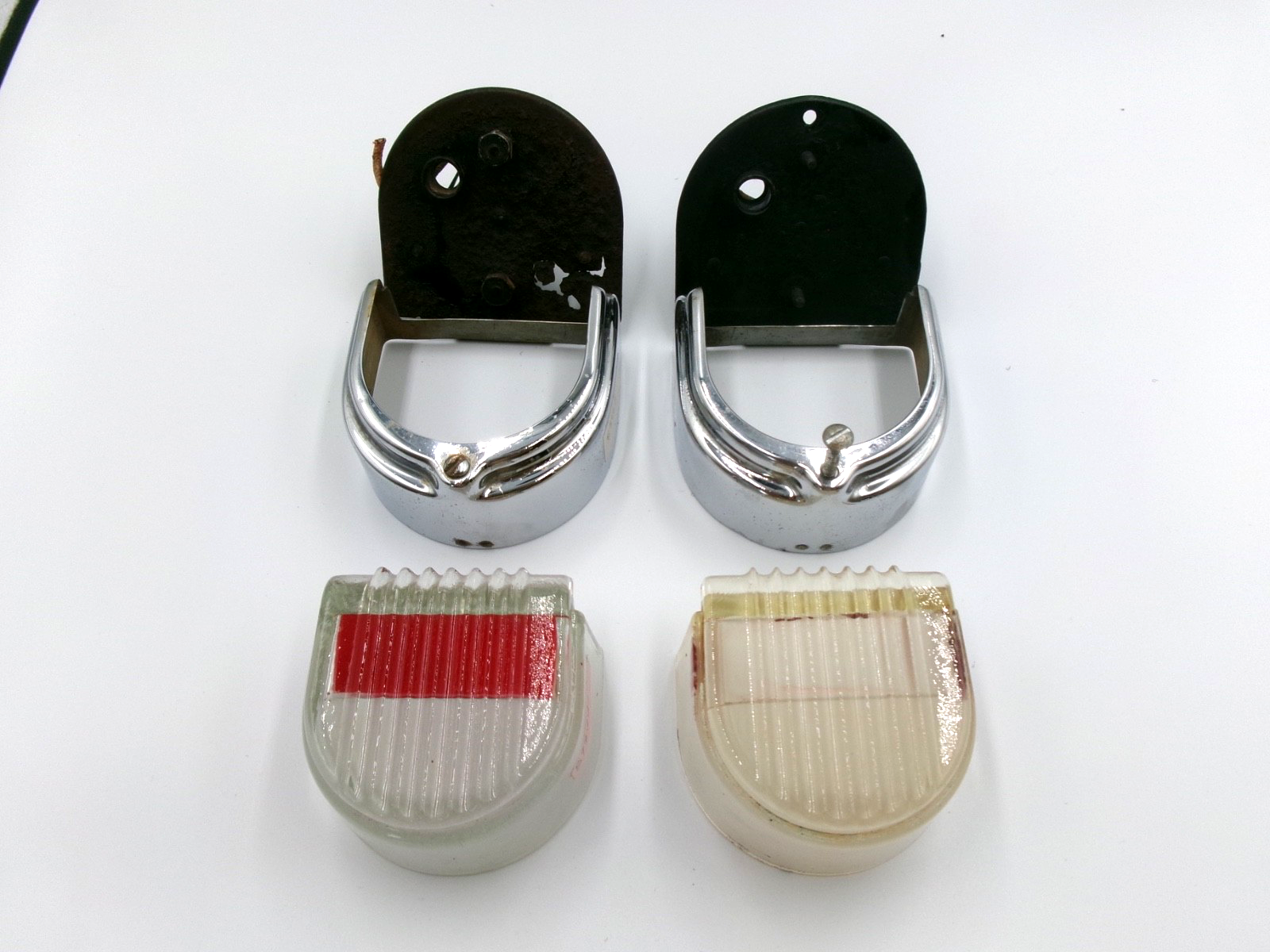 One PAIR Lucas Genuine L476 D Lamps Stop Tail Number Plate Lights 53117 572441 - Bluemoon Classic Parts