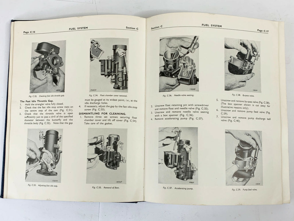 OEM Humber Hawk Mark III IV & V Workshop Manual, Good Cond. w/ Pull Out Chart - Bluemoon Classic Parts