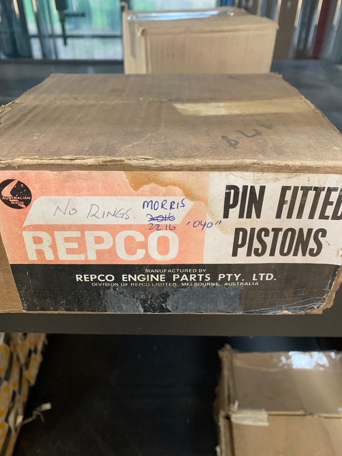 ACL 4cyl Morris NOS Piston Set .040" (no rings) - Bluemoon Classic Parts
