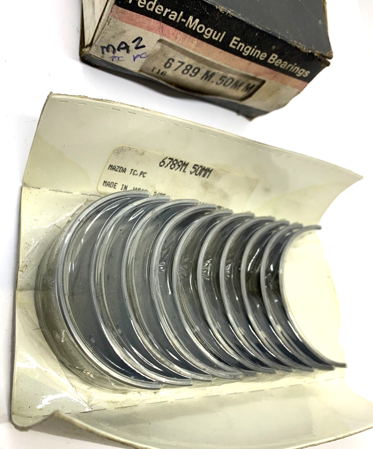 NOS ACL Main Bearings 6789M .50mm 1965- 1984 MAZDA 1000 323 TC PC Engines - Bluemoon Classic Parts