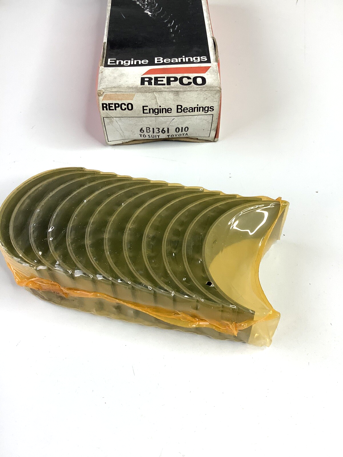 NOS 6B1361 .010 Main Bearings Suits Toyota 6cyl Landcruiser HJ45 H47 H60 & Dyna - Bluemoon Classic Parts