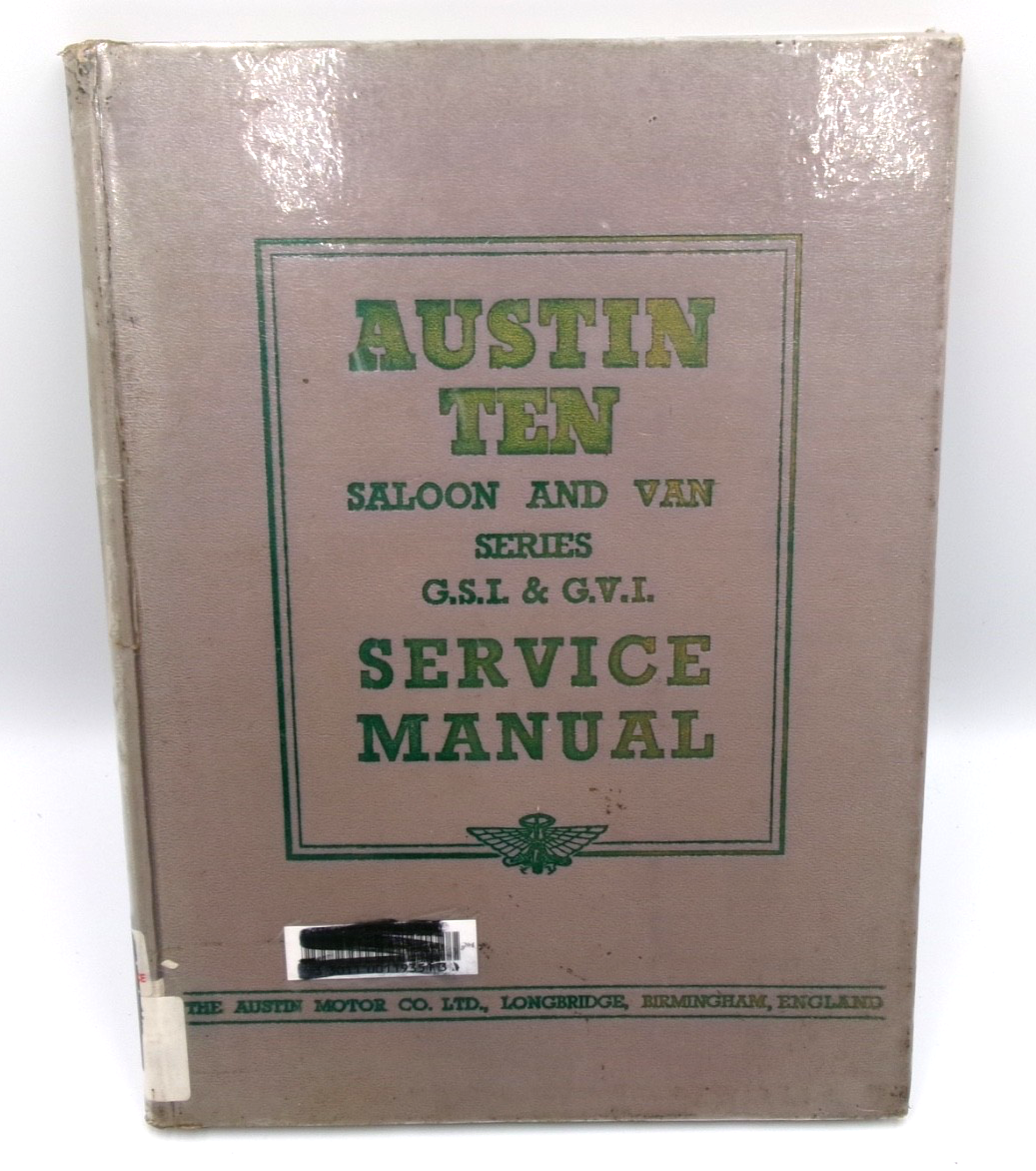 OEM Genuine Austin 10 Ten Service Manual GVI GSI Series - Bluemoon Classic Parts