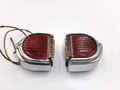 One PAIR Lucas Genuine L476 D Lamps Stop Tail Number Plate Lights 53117 572441 - Bluemoon Classic Parts