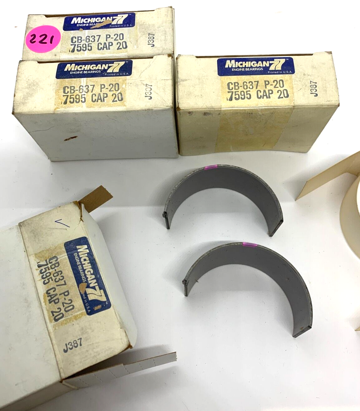 NOS Michigan CONROD Engine Bearings 0.020" JOHN DEERE Tractor 3 1020-1520-1530 S - Bluemoon Classic Parts