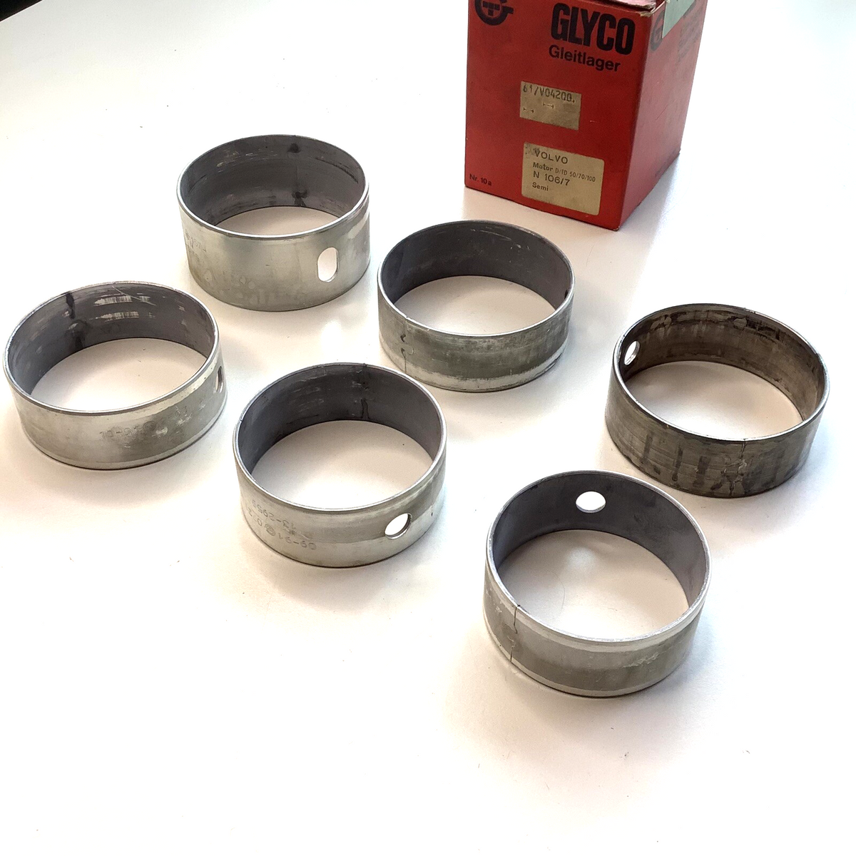 NOS Volvo Diesel Engine D TD 50 70 100 Bearing Set N106/7 Germany - Bluemoon Classic Parts