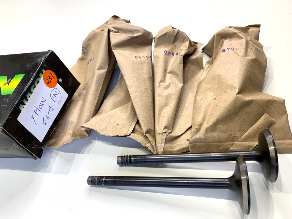 New Old Stock 'Old School' Nason Ford X Flow 6cyl Inlet Valves Set x 6 - Bluemoon Classic Parts