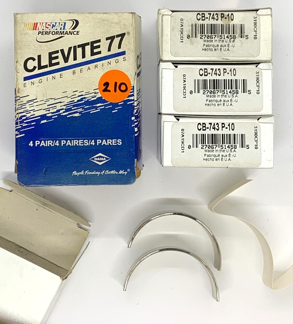 NOS Clevite Nascar CONROD Bearings 4 sets 0.10mm suits Chev Big Block 396-454 - Bluemoon Classic Parts