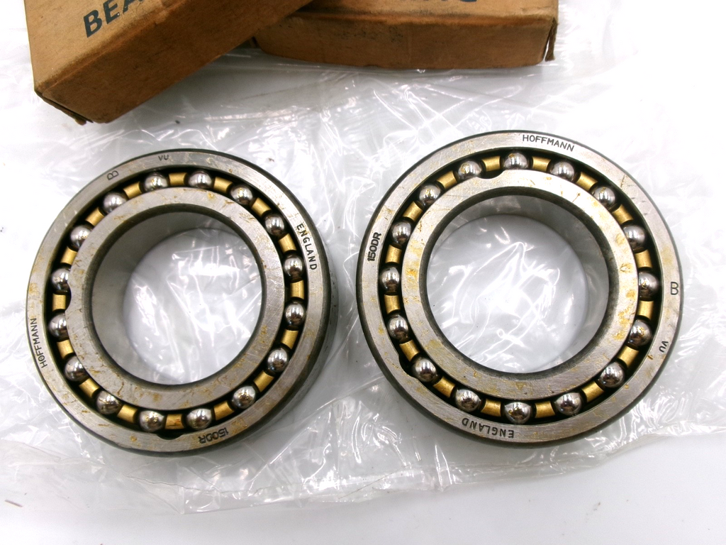 NOS One PAIR Hoffmann Deep Groove Roller Bearings 150DR 50 x 90 x 23mm England - Bluemoon Classic Parts