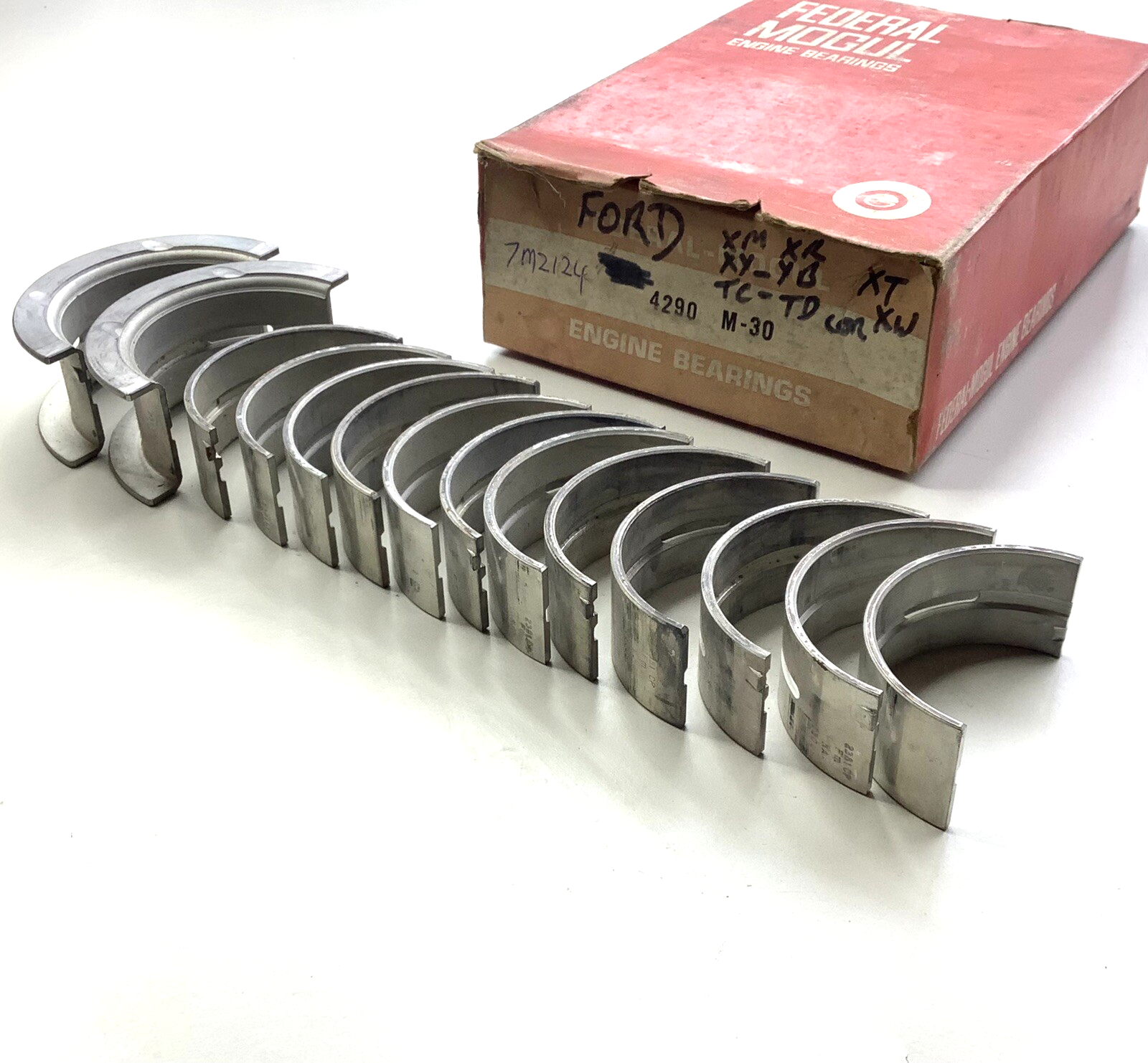 NOS Ford FALCON FAIRLANE 6cyl 170 200 XP XR Z F Federal Main Bearings +.030” - Bluemoon Classic Parts