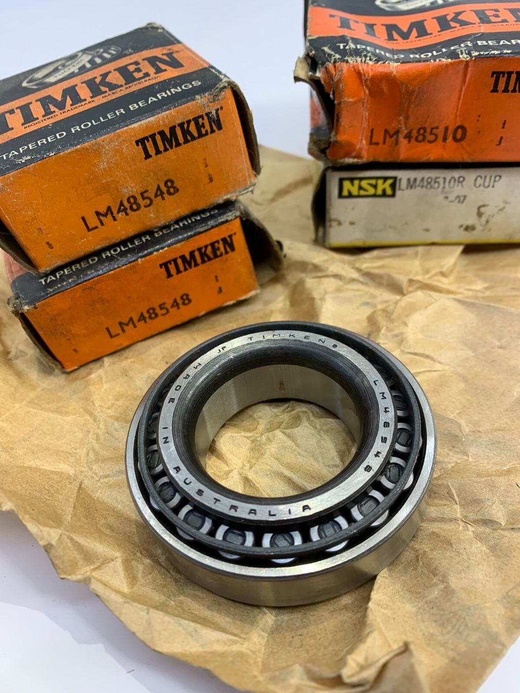 One PAIR TIMKEN Bearing Cones 48548 Cups 48510 Daimler Majestic, Ford Thames - Bluemoon Classic Parts