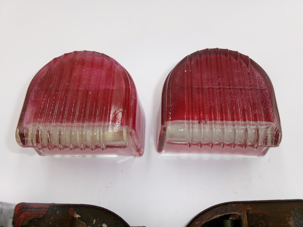 One PAIR Lucas Genuine L476 D Lamps Stop Tail Number Plate Lights 53117 572441 - Bluemoon Classic Parts