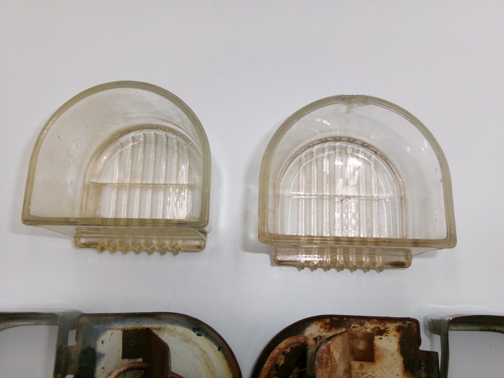 One PAIR Lucas Genuine L476 D Lamps Stop Tail Number Plate Lights 53117 572441 - Bluemoon Classic Parts