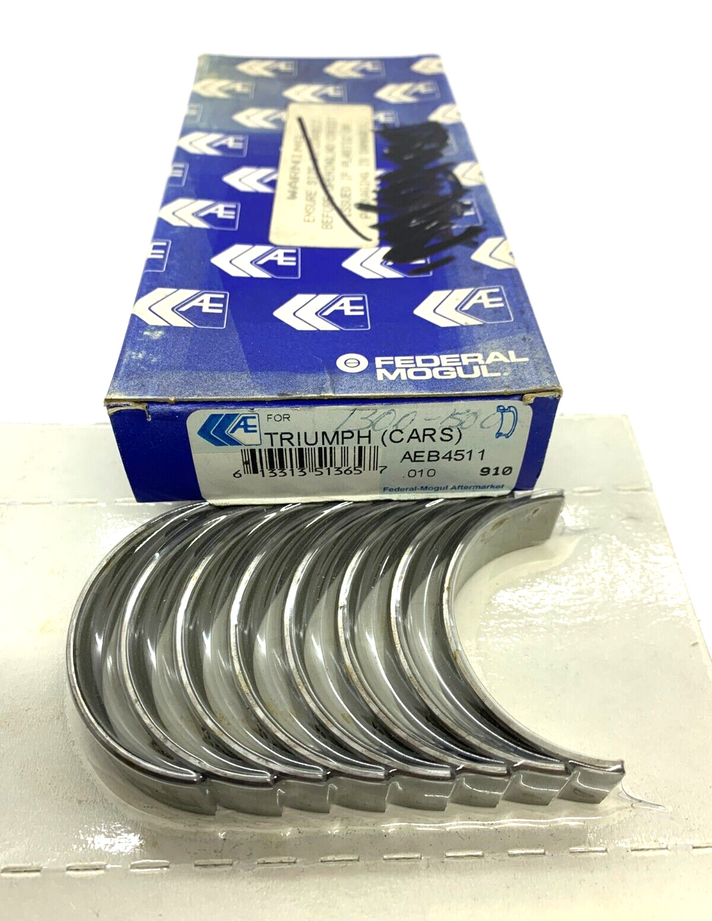 NOS Big End Connecting Rod Bearings AEB4511 .010 1965-73 Triumph TC 1300 1500 - Bluemoon Classic Parts