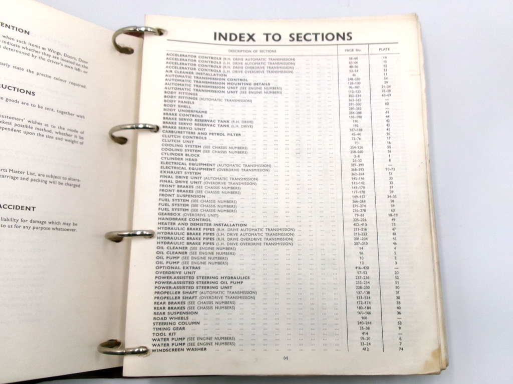 OEM Genuine Jaguar 420G Mark 10 X Spare parts Catalogue In Binder 420pp - Bluemoon Classic Parts